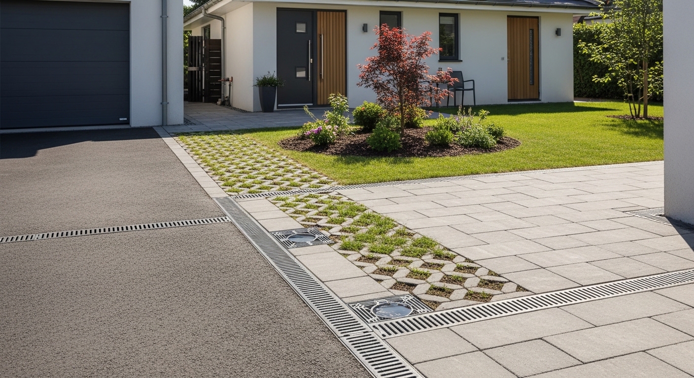 Quintal sem poças: estratégias de drenagem para valorizar a casa e proteger a estrutura