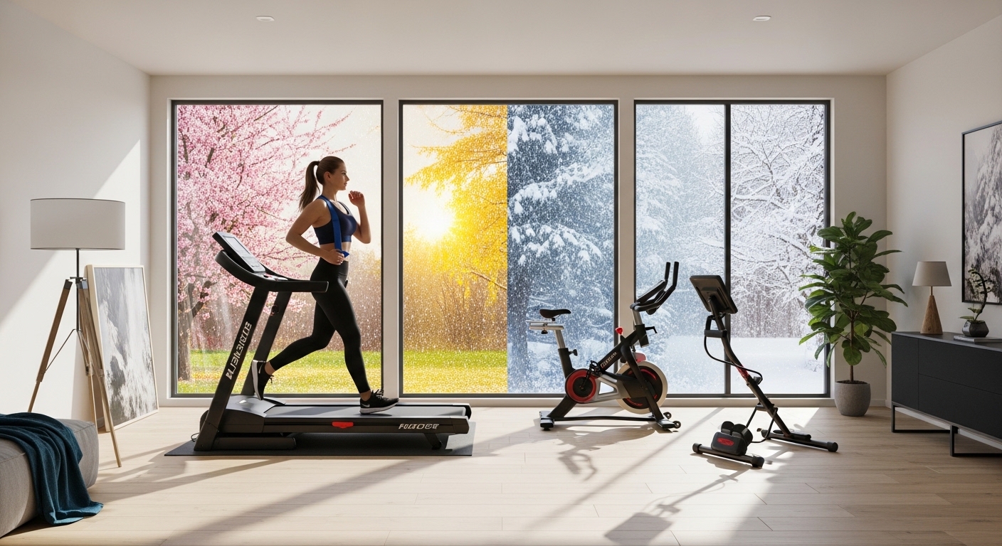 Casa em movimento: como manter a atividade física com as mudanças de estação