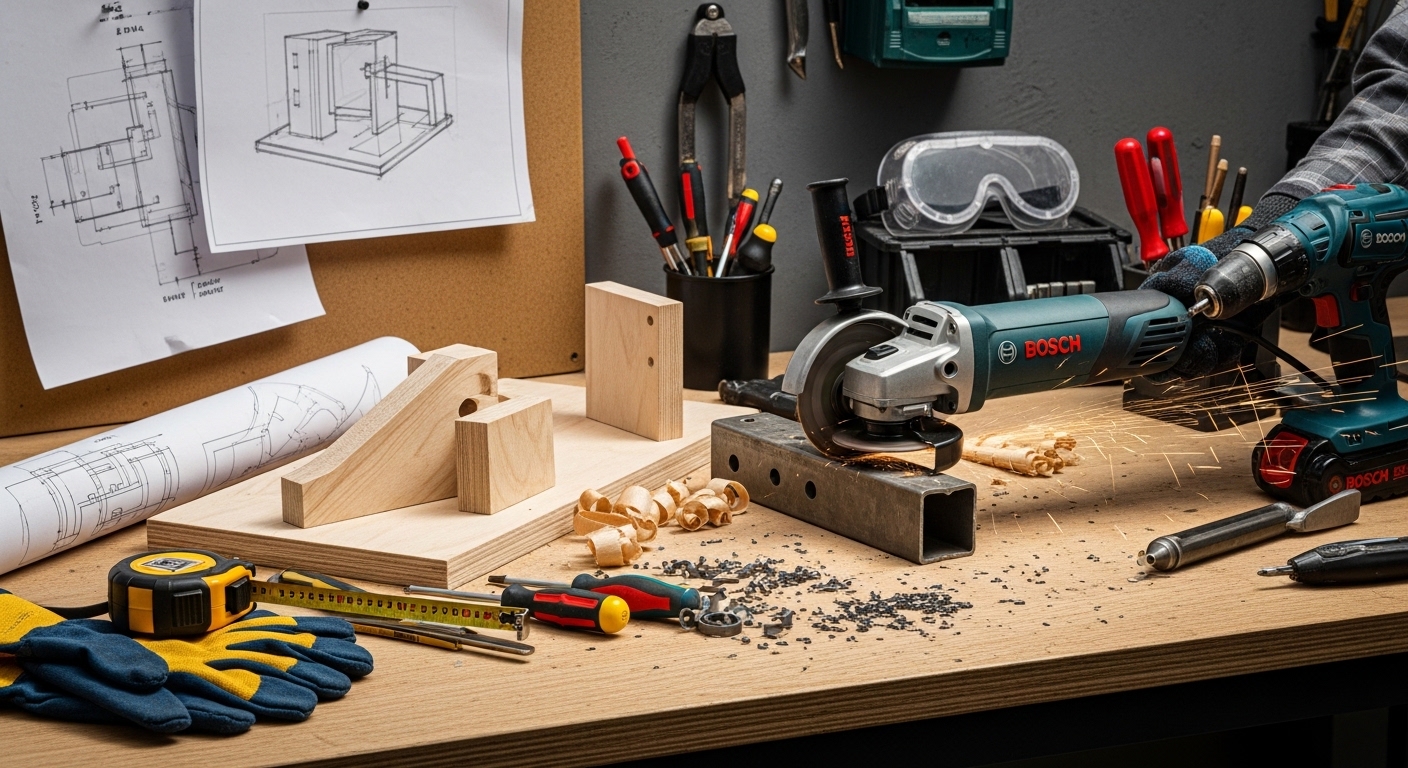 Do rascunho ao protótipo: como montar uma oficina maker em casa com segurança e precisão