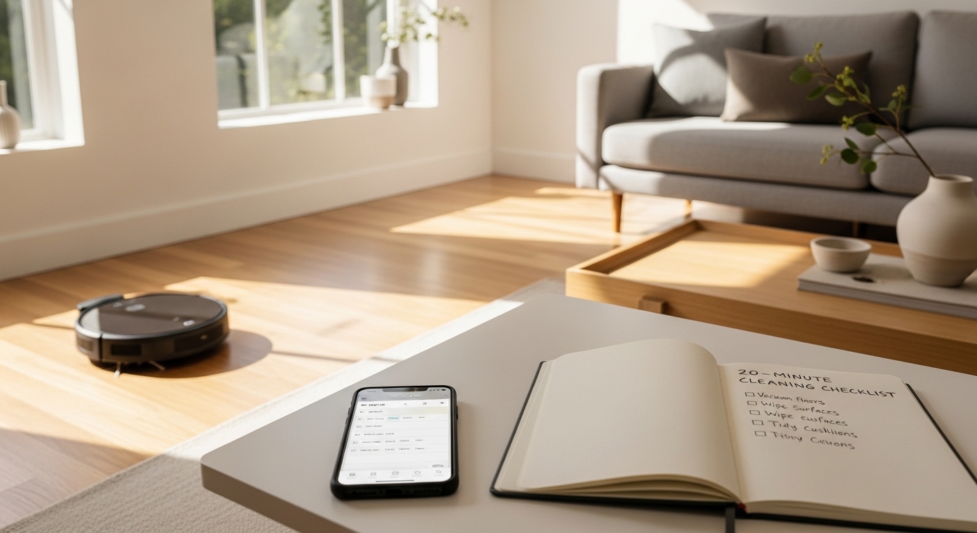 Casa mais leve, rotina mais produtiva: como simplificar a limpeza sem perder tempo