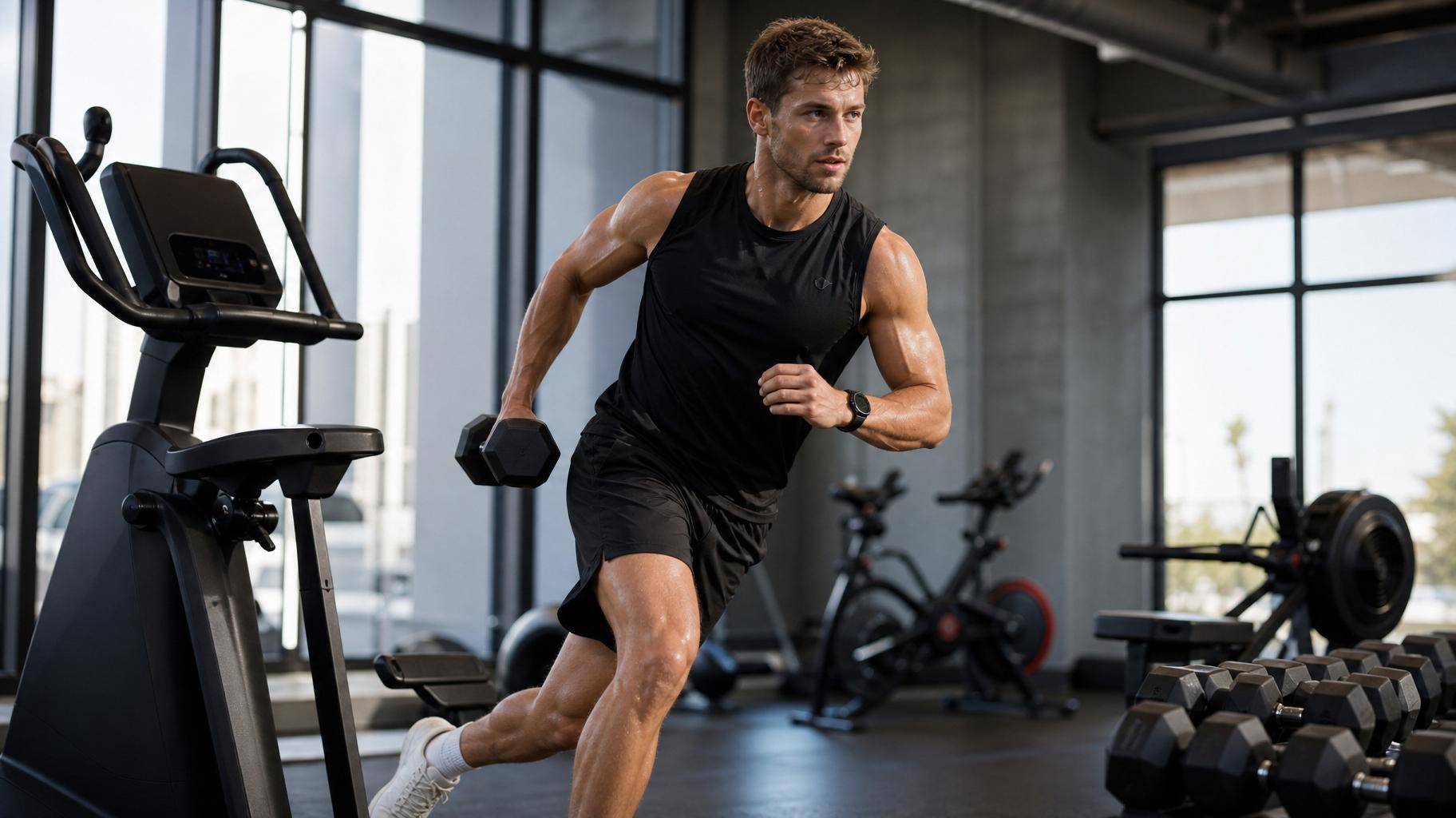 Treino híbrido na prática: como combinar força e cardio para acelerar resultados
